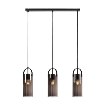 lafabryka.pl Lampa wisząca GLORY Pendant 3L Black/ Smoke 108219 Markslojd