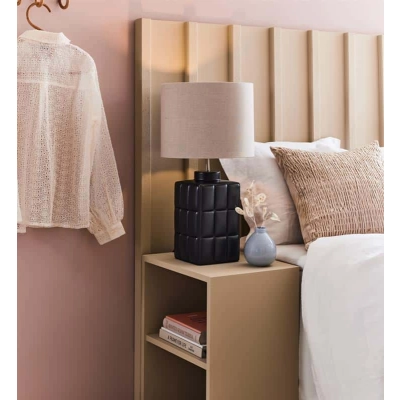 lafabryka.pl Lampa stołowa CUSCINI Table 1L Small Black/Beige 108248 Markslojd