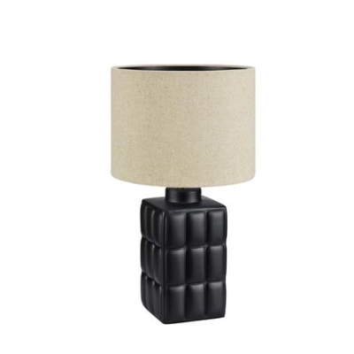 lafabryka.pl Lampa stołowa CUSCINI Table 1L Small Black/Beige 108248 Markslojd