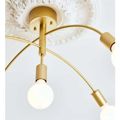 lafabryka.pl Plafon CYGNUS Ceiling 5L Painted Gold 108285 Markslojd