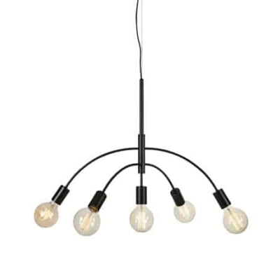 lafabryka.pl Lampa wisząca CYGNUS Pendant 5L Black 108286 Markslojd
