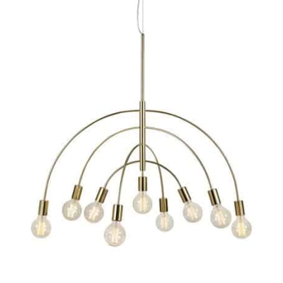 lafabryka.pl Lampa wisząca LAVELLO Pendant 9L Brass 108289 Markslojd