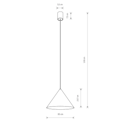 Lampa wisząca ZENITH M 10878 Nowodvorski