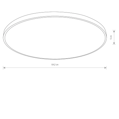 Plafon AGNES ROUND LED PRO 64W, 3000K 10975 Nowodvorski