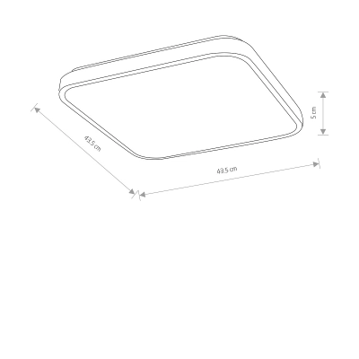 Plafon AGNES SQUARE LED PRO 32W, 4000K 10992 Nowodvorski