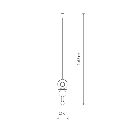 Lampa wisząca DROPS WOOD E 11177 Nowodvorski