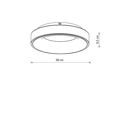 Plafon NIKKI ROUND LED WHITE 32W 3000K 11200 Nowodvorski