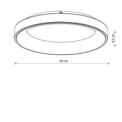 Plafon NIKKI ROUND LED WHITE 60W 3000K 11202 Nowodvorski