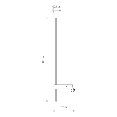 Lampa ścienna EASY LED LEFT 11425 Nowodvorski