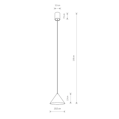 Lampa wisząca ZENITH S teracotta 11490 Nowodvorski