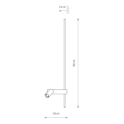 Lampa ścienna EASY LED RIGHT 11580 Nowodvorski