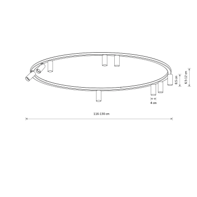 Lampa sufitowa FOURTY ROUND IX 11953 Nowodvorski