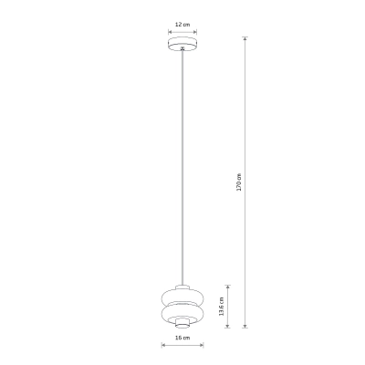 Lampa wisząca LUNARI LED 11981 Nowodvorski