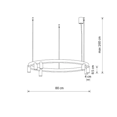 Lampa wisząca FOURTY ROUND LED VII 12283 Nowodvorski