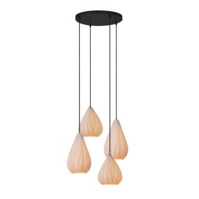 CINZIA - Lampa wisząca - Ø 40 cm - 4xE27 - White 13452/04/31 Lucide