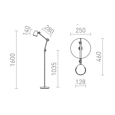 Lampa podłogowa DANNY R14190 Rendl light studio
