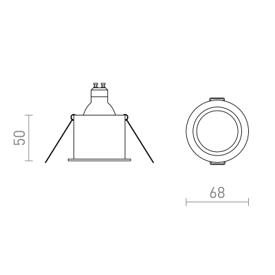 Oprawa podtynkowa ORCO R14258 Rendl light studio