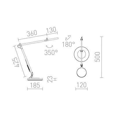 Lampa stołowa EMA R14288 Rendl light studio