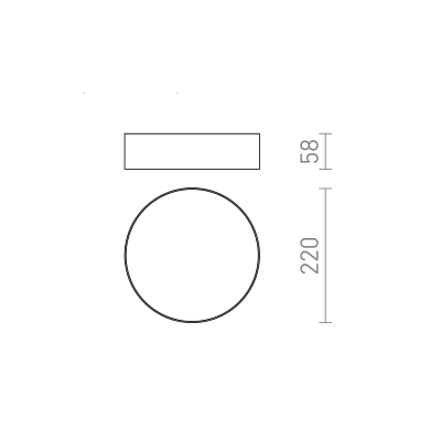 Plafon LARISA R 22 LED 20W 3CCT R14356 Rendl light studio
