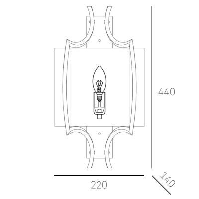 lafabryka.pl Kinkiet FARO W01053NI CosmoLight