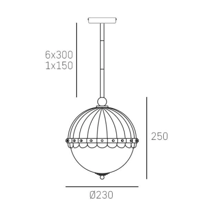 lafabryka.pl Lampa wisząca PRALINES P01206WH CosmoLight