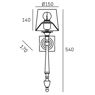 Kinkiet AUSTIN W01265AU-WH CosmoLight