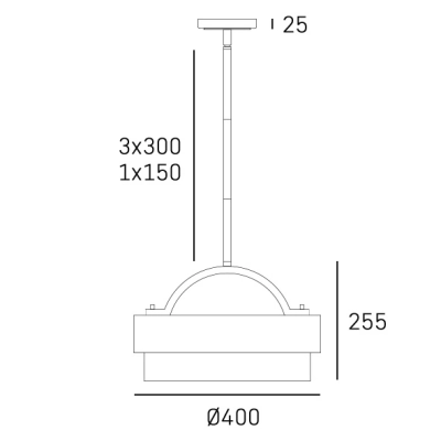 Lampa wisząca COBURG P04760BR CosmoLight