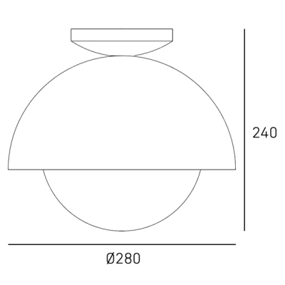 Plafon MODENA C01807BR CosmoLight