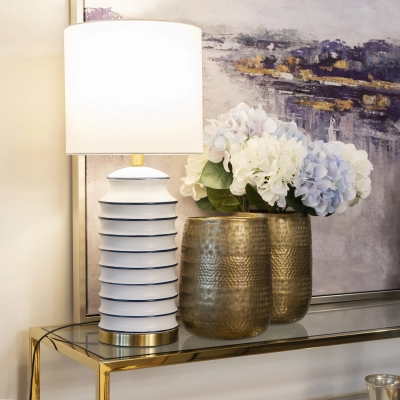 Lampa stołowa COASTAL T01026BR-WH CosmoLight