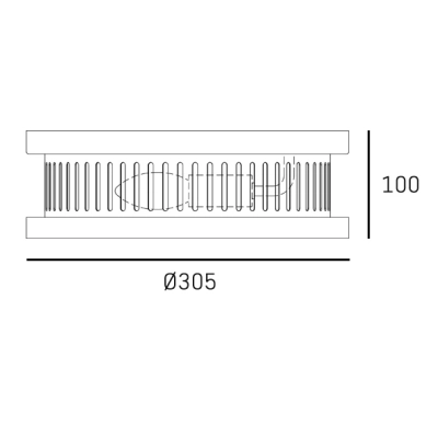 Plafon FUNCHAL C03163BK IP44 CosmoLight