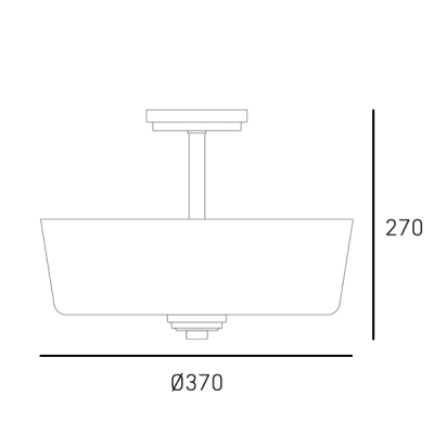 Plafon ASPEN C03347CH CosmoLight