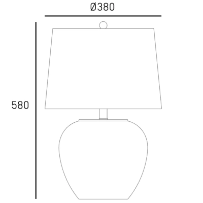 Lampa stołowa ROSETTE T01876BK-WH CosmoLight
