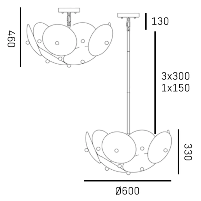 Lampa wisząca ARDEN P06255BR CosmoLight