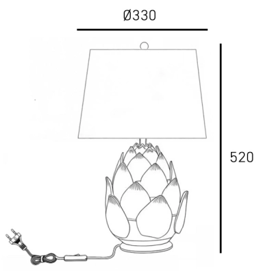 Lampa stołowa ARTI T01736BR-WH CosmoLight