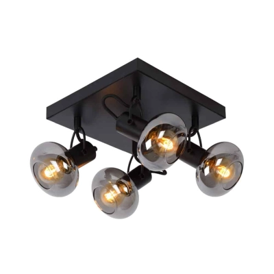 lafabryka.pl Plafon MADEE 4xE14 Black 17993/14/30 Lucide