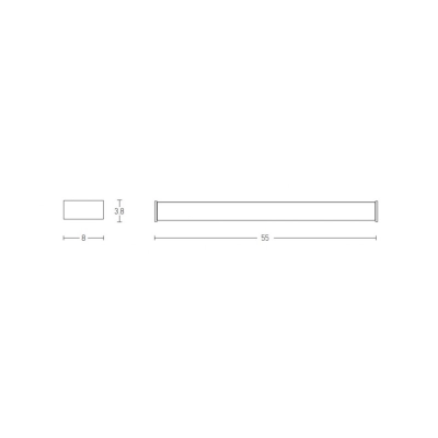 180041 WALL LIGHT 16W 3000K CHROME IP44 Zambelis Lights
