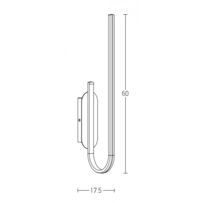 1935 LED WALL LAMP 21W 3000K GOLD Zambelis Lights