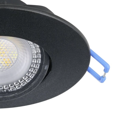 GEDREZ Oprawa do zabudowy zestaw 3XLED-CCT Ø90 Czarny 300188 EGLO