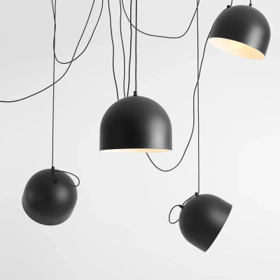 Lampa wisząca NOOR 5 BLACK 1122F1 Aldex