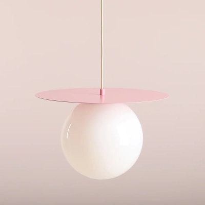 Lampa wisząca LOOP BABY PINK L 1125G18_L Aldex
