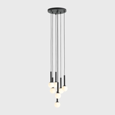lafabryka.pl RIU 7 ALL BLACK 1117T1 Nowoczesna lampa wisząca Aldex