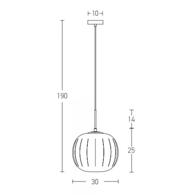 20125 GLASS PENDANT LAMP 1XE27 MAX 40W FROST WHITE GLASS & MATT WHITE METAL Zambelis Lights