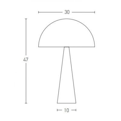 20211 TABLE LAMP E27 MAX 25W IRON MATERIAL GOLD MATTE ON/OFF SWITCH Zambelis Lights