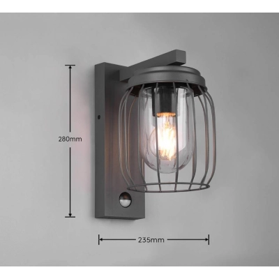 lafabryka.pl Kinkiet zewnętrzny IP44 sensor TUELA 210869142 TRIO