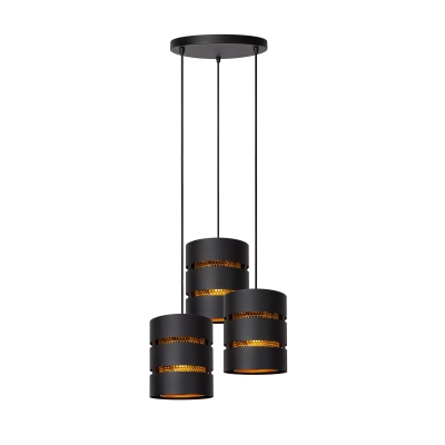 ROSAS - Lampa wisząca - Ø 43 cm - 3xE27 - Black 21433/13/30 Lucide