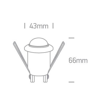 CZUJNIK RUCHU IR DO WNĘKI 200W 230V 22008 ONE LIGHT