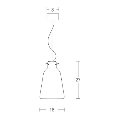 22268 PENDANT LAMP 1XE27 WHITE Zambelis Lights