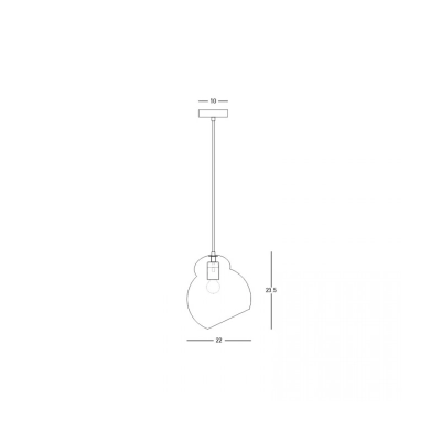 23015 PENDANT LIGHT E27 MAX 40W OPAL GLASS Zambelis Lights