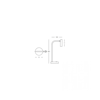 23037 TABLE LED LIGHT 2.5W 3000K METAL - ALUMINIUM GOLD FOR INTERIOR SPACES Zambelis Lights