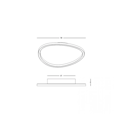 23209 CEILING LED LIGHT 39W 3000K WHITE FOR INTERIOR SPACES Zambelis Lights